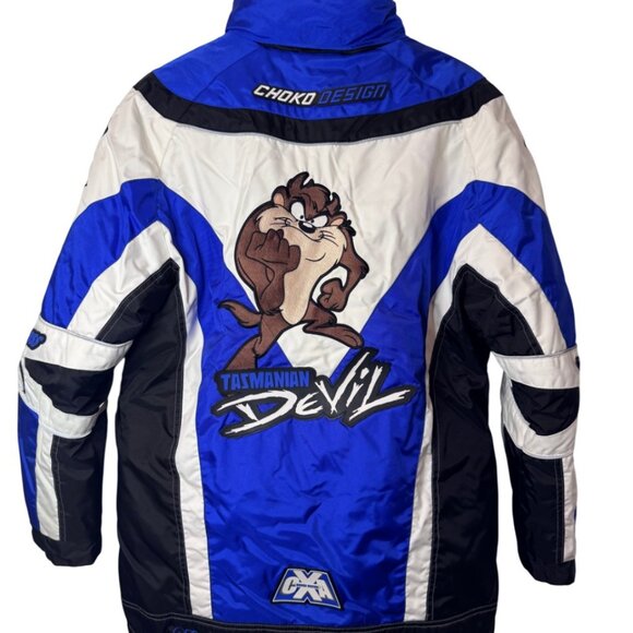 Choko Design Taz Junior Loony Toons Snowcross winter racing jacket size 12 youth - Picture 7 of 13